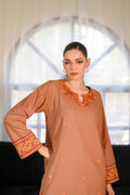 Caramel Brown Khaddar 2-Piece