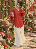 Mushroom Embroidered Co-Ord Set