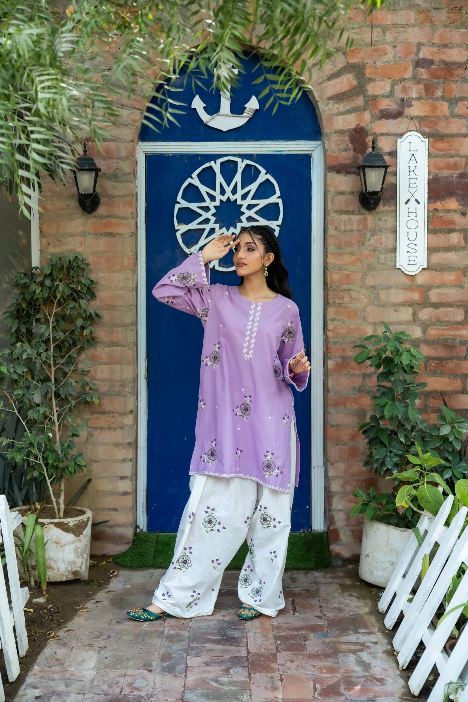 2pc Embroidered Suit