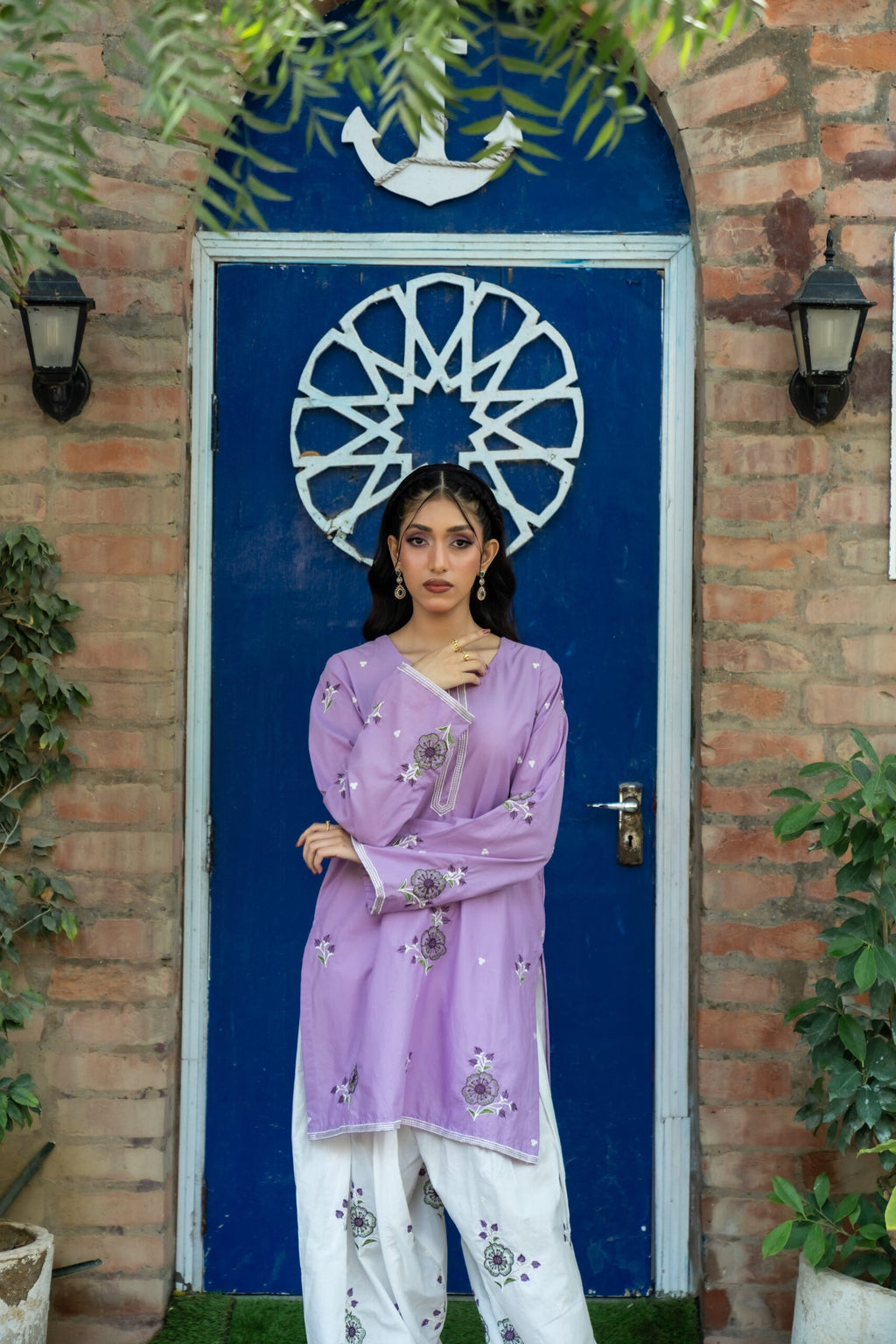 2pc Embroidered Suit