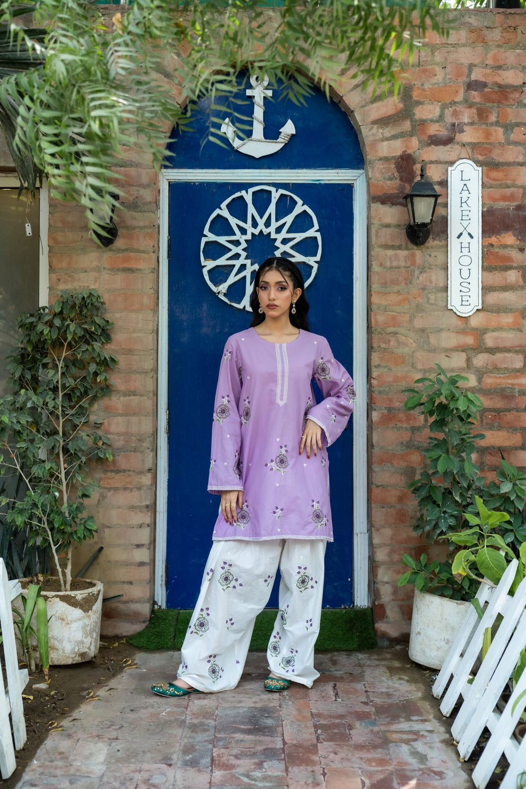 2pc Embroidered Suit