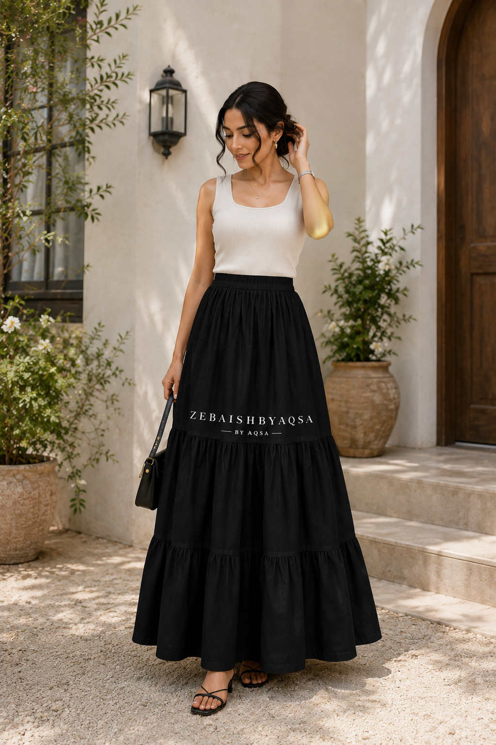 COTTON FRILL SKIRT